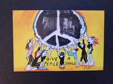 Udo Lindenberg / Klappkarte / Give Peace a Chance / mit Umschlag / neuwertig