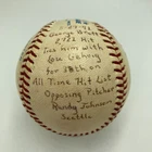 George Brett Signed Game Used Actual 2,721 Hit Baseball Ties Lou Gehrig PSA DNA