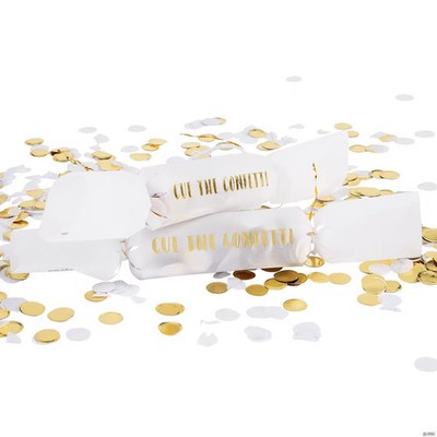 White Wedding Party Confetti - 8 Pc.
