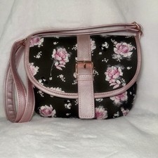 Disney LOUNGEFLY Minnie Mouse Rosa Floral Bolso Bandolera Cartera