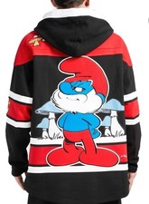 Sudadera con capucha pulóver de hockey talla 2XL The Smurfs Freeze Max - negra