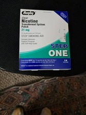 Rugby 21mg Nicotine Transdermal System Patch - 70 Count 5 Boxes Full Step 1