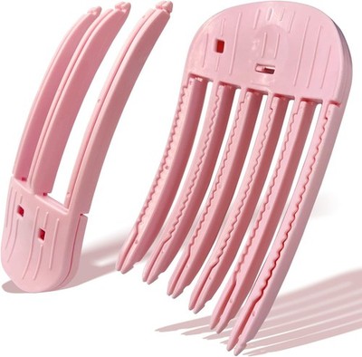 2PCS Pink Shaping Styling b, for Fluffy Bangs, No-Trace Root Lifting