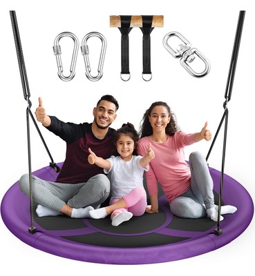 43'' Saucer Tree Swing for Kids Adult, 700lbs Weight Capacity