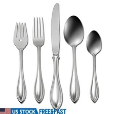 20 Piece Stainless Steel Flatware Set Service 4 Classic Decorative Tableware New