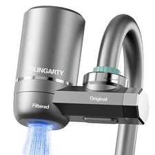 Faucet Mount Water Filter, Water Filter for Sink Faucet, Sink Water Filter wi...