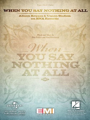 When You Say Nothing at All (English) Paperback Book