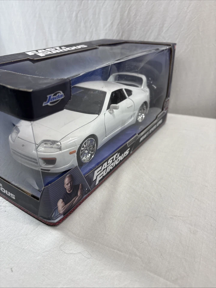 Fast & Furious 1:18 Diecast Vehicle: White Toyota Supra Rare MIB Brian’s Supra - Image 2 of 4