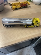 Camion MAN F2000 Chromtank Sattelaufliefer 1994-2007 gelb yellow 1:43 JMV