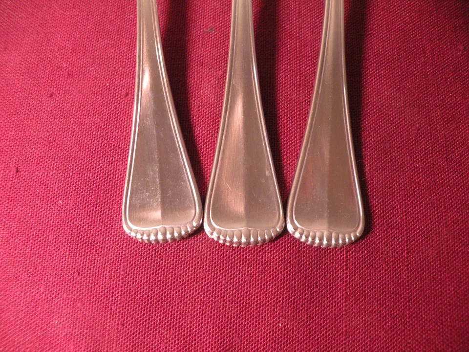 3 Teaspoons Towle HAMILTON Germany 18/8 Stainless Flatware Satin Handle 6 1/4" - Image 3 of 4