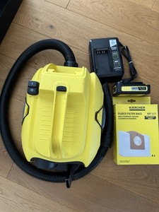 Kärcher WD1 Compact Akku Staubsauger 18V + 4 Beutel