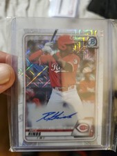 2020 Bowman Chrome Mega Box Prospect Auto Refractor Rece Hinds