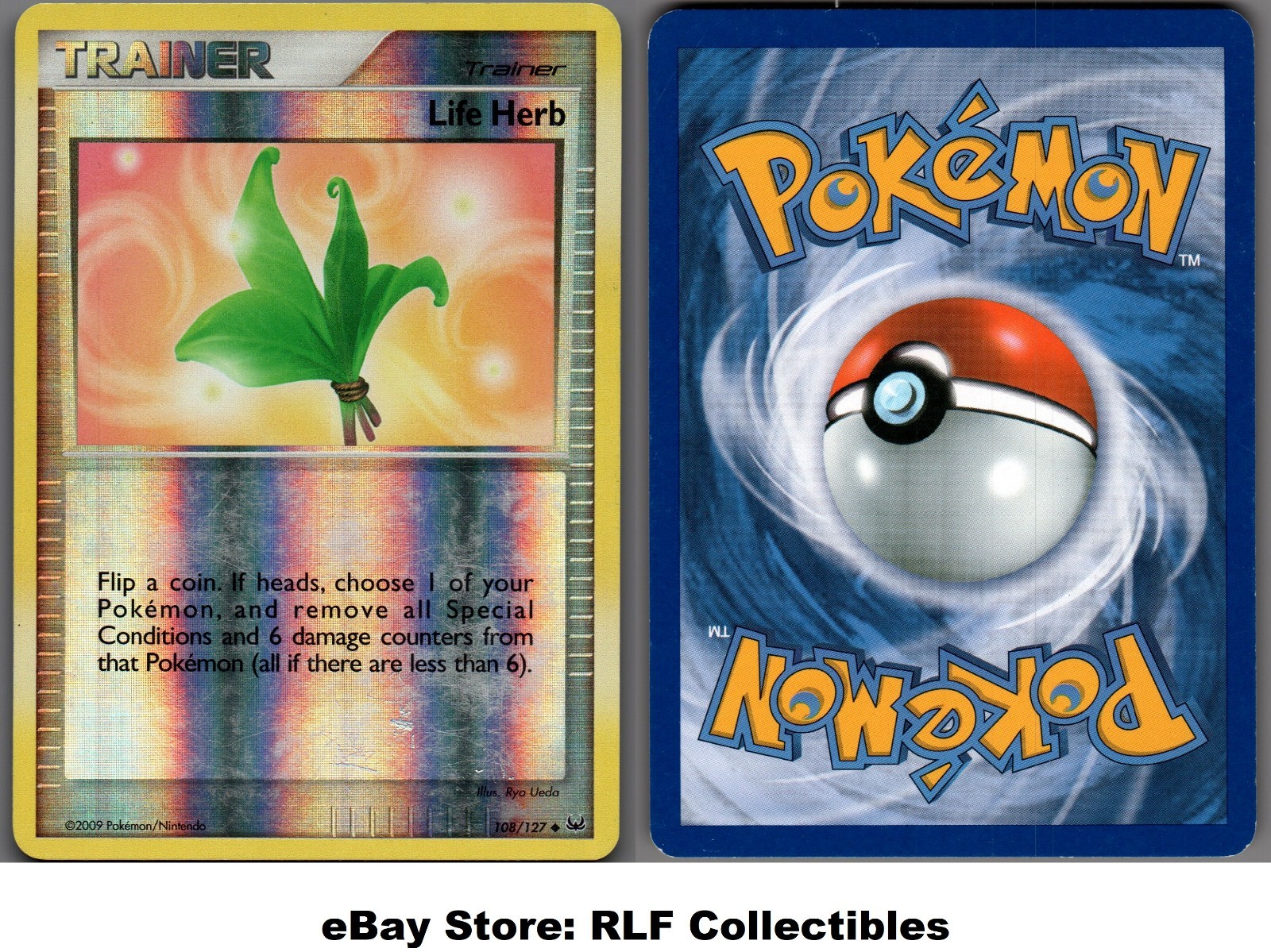 2009 Pokemon, Platinum, #108/127 Life Herb, Reverse Holo Uncommon