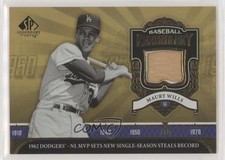 2006 SP Legendary Cuts Baseball Chronology Materials Maury Wills #BC-MW 3vl