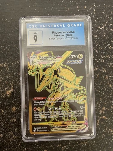 Pokémon TCG Rayquaza VMAX TG29/TG30 Graded CGC 9 Free Shipping