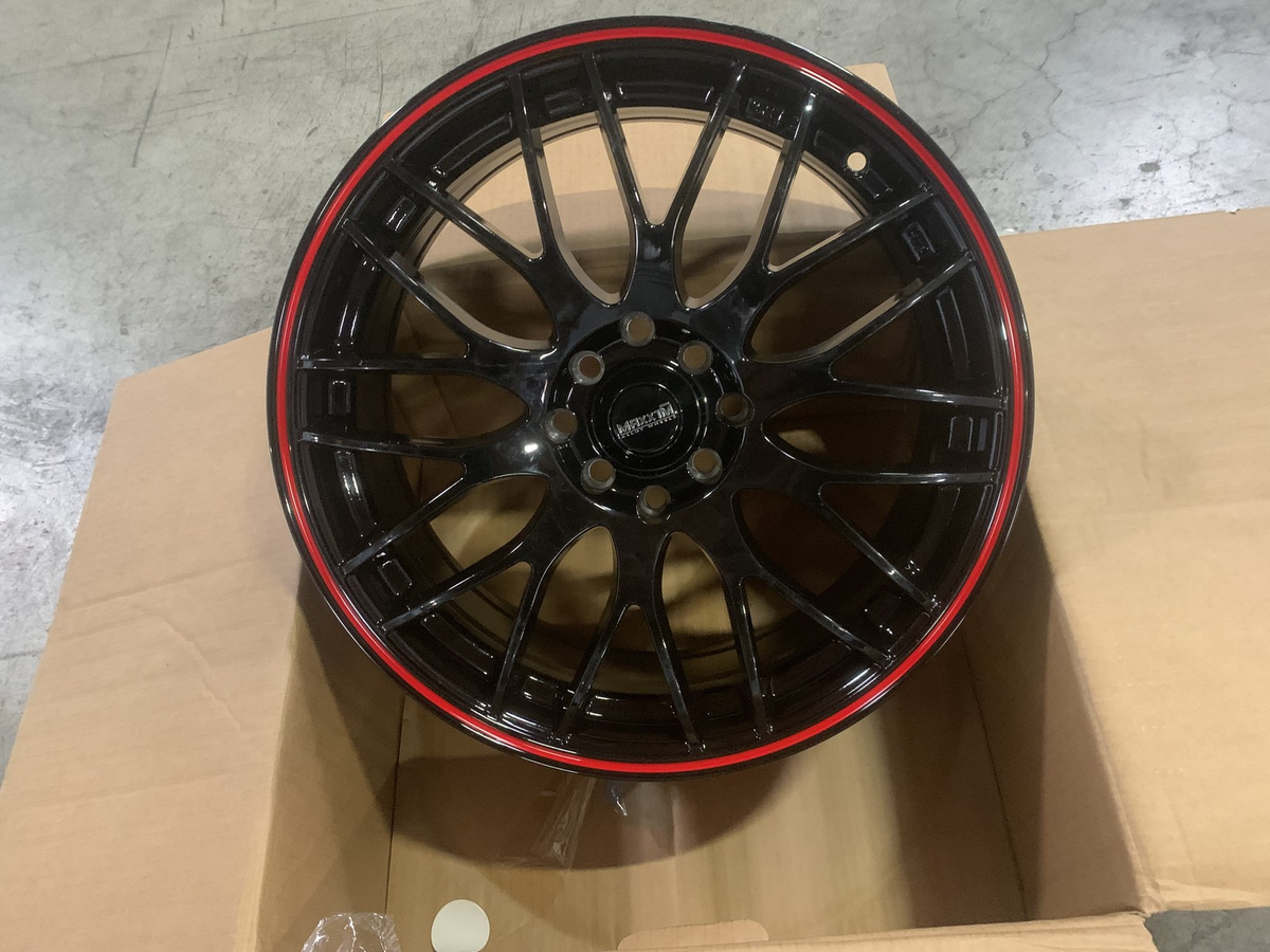 Maxxim Maze 7x17 Black - Red Lip Rim for sale online | eBay