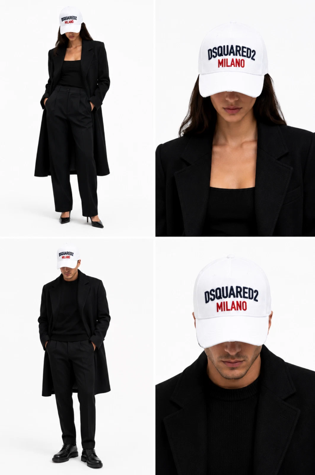 Dsquared2 Baseball Cap Milano Log Baseball Cap Logo Icon Hat Baseball Cap Unisex