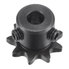 9 Teeth Sprocket 1/4" Pitch, 6.35mm Bore Carbon Steel with Set Screws