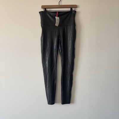 Spanx Evereve Women's Faux Leather Leggings Black XL Style 2437 Casual City NWT