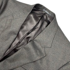 Austin Reed Men's Wool 2-Button Tweed Elbow Patches Blazer Gray USA 41R