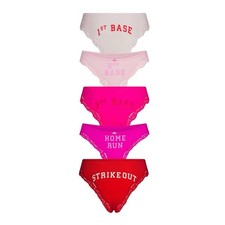 Skims Women's 5-Pack Fits Everybody Lace Thong  Bikini Panties Home Run Size L