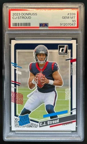 2023 Panini Donruss C.J. Stroud RC Rated #339 Texans PSA 10 GEM MINT Rookie