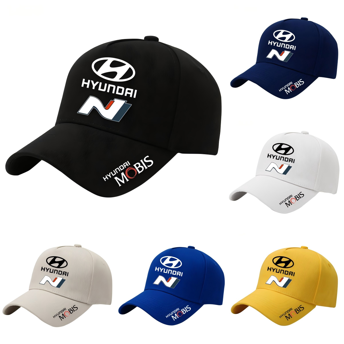 Hyundai logo duckbill trucker cap adjustable sports baseball sun hat  