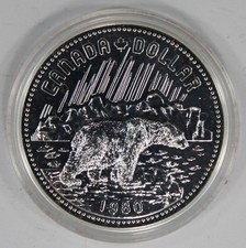 1980 Canada Silver Dollar