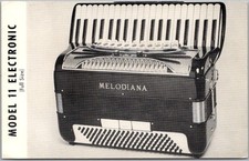 Vintage Musical Instrument Advertising Postcard MELODIANA MODEL 11 ELECTRONIC