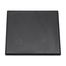 Standard Plastic Square Aluminum Extrusion End Cap Black 100x100mm 6pcs