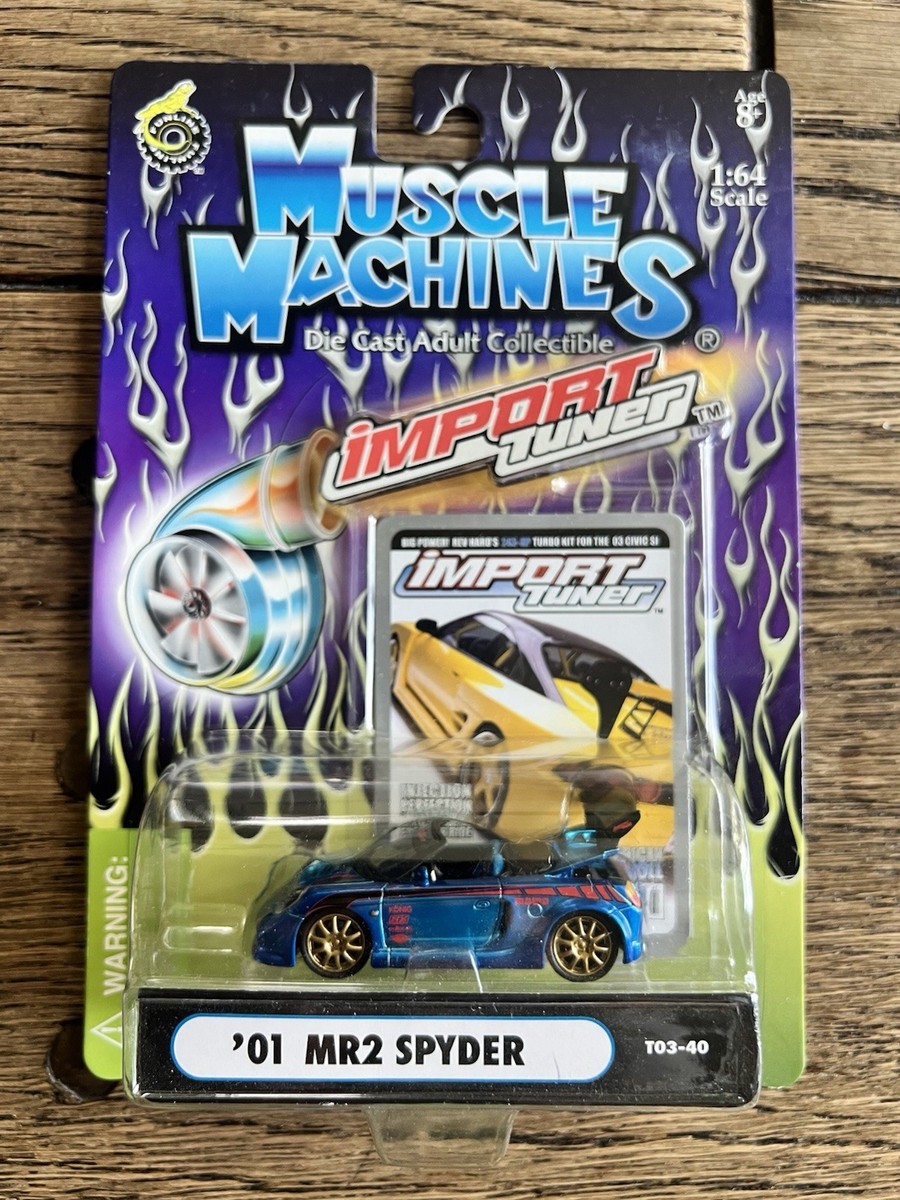 2003 Muscle Machines IMPORT TUNER T03-40 `01 MR2 SPYDER blue