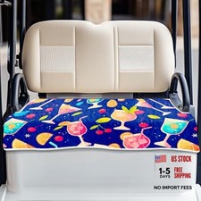 Championship Lemon Golf Cart Seat Covers, Comfortable Cooling Golf Champagne