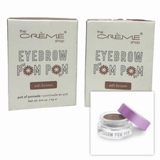 Set of 2 - The Creme Shop Eyebrow Pom Pom (Pomade) in Ash Brown NEW