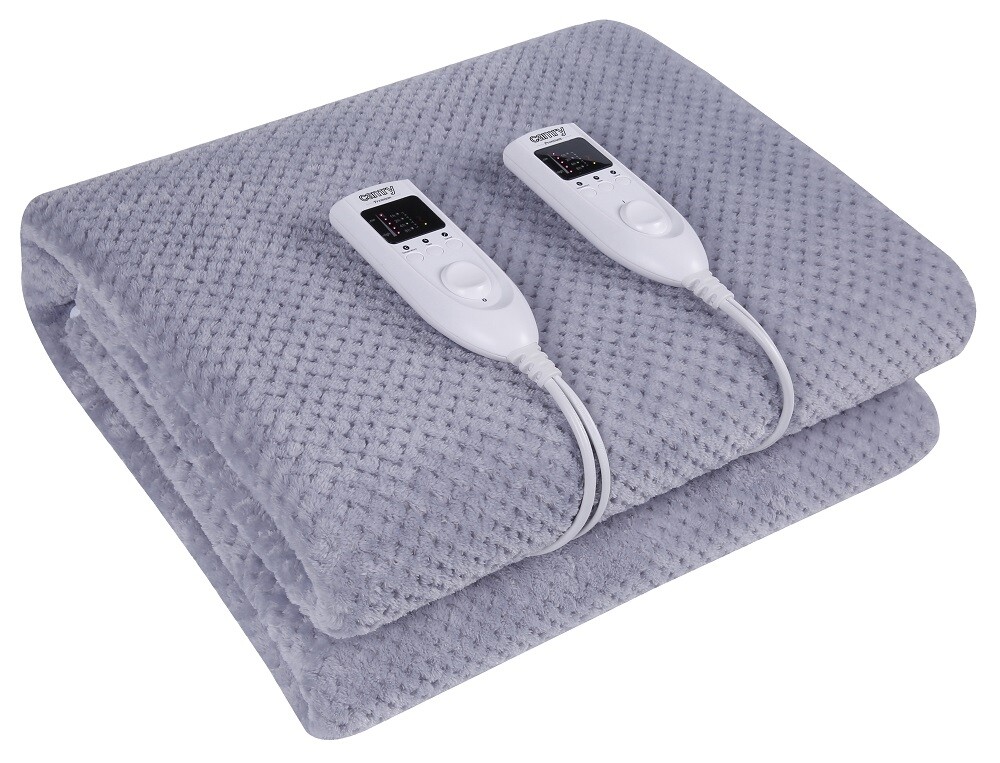 Coperta elettrica riscaldante con timer 2x60W 5 livelli di temperatura cr_7417