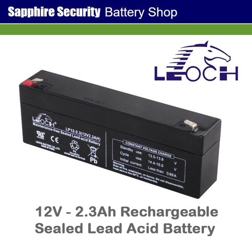 12v 2.3ah Rechargeable Battery for Veritas 8 Compact Alarm