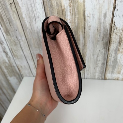 GUCCI Blind For Love Bee Crossbody Bag Pale Pink Blush WOC Wallet Strap RARE - Picture 5 of 11