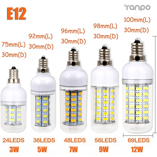 LED Corn Light Bulbs 5730 SMD 220V 240V LED Bulb For Home E14 Lamp E27 E12 220V - Picture 17 of 17