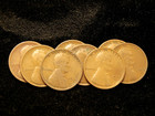 Lot of 8x 1909 Lincoln Wheat Cents
