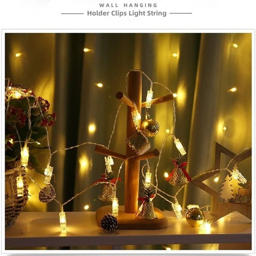 10 LED Photo Clips String Lights 1.5m Cards Holder Holiday Lamp - Picture 10 of 12
