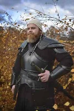 Medieval Knight Blackened Steel George Full Body Armor Suit - Fantasy Full Body