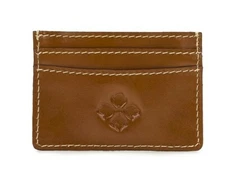 Patricia Nash NWT Varenna Leather ID Case w/ Key Chain - Tan #P42201