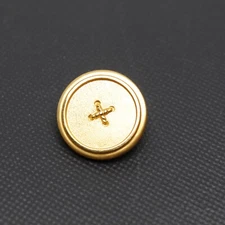 London Badge & Button Co Simulated Stitch 4 Hole Blazer Button Gilt Large 21mm