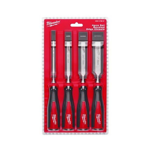 Offerta Set 4 Scalpelli Legno Milwaukee 4932479897 - Acciaio Top