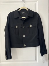 DKNY WOMANS BLAZER . sz MEDIUM. COLOR BLACK. NEW.