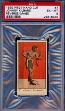 1920 W521 JOHNNY KILBANE RC (HOF) 1/1 PSA 6 (HIGHEST GRADED) *RARE* (ERROR CARD)