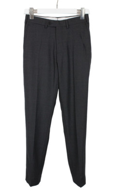 SUITSUPPLY Sienna Int Trousers Men's (EU) 42 Wool Tapered Fit Patterned Grey