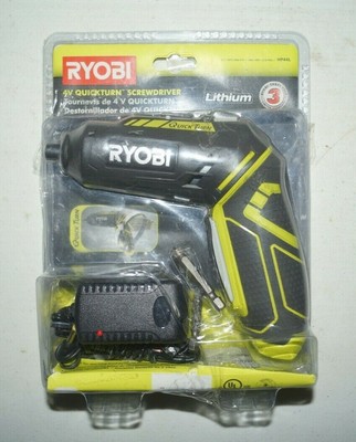 Ryobi HP44L 4-Volt QuickTurn Cordless 1/4 in. Lithium-Ion Hex Screwdriver Kit 33287167784 | eBay