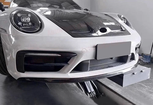 For Porsche 911 992 2020-2023 Carbon Fiber Front Bumper Lip Body Spoiler Lip - Picture 3 of 10