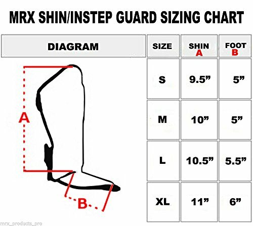MRX Shin Guards Muay Thai Leg Instep Protector MMA Kickboxing Taekwondo Leg Pads - Picture 2 of 8