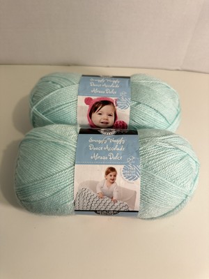 Snuggly Wuggly Loops and Threads Yarn SOFT MINT GREEN #630124 5 Oz 446 yds.
